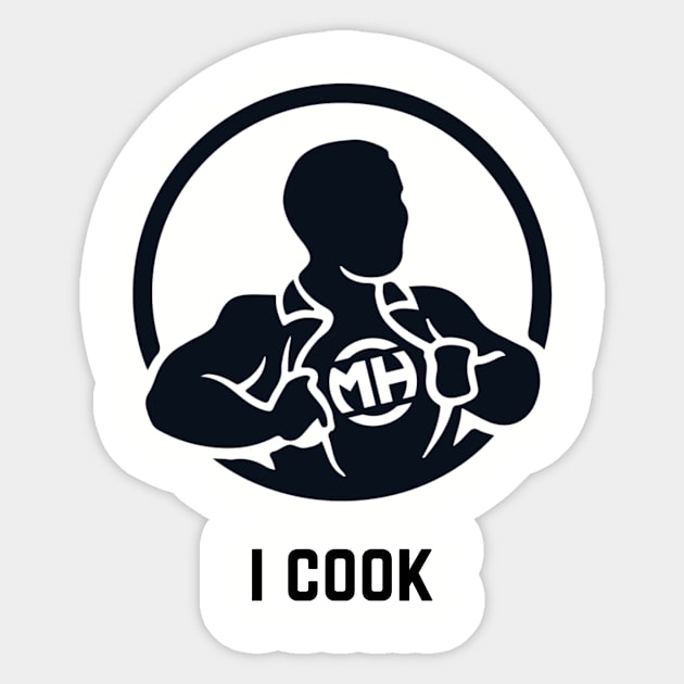 Front: I Cook Back: Husband of the Year Sticker by ModernHusbands